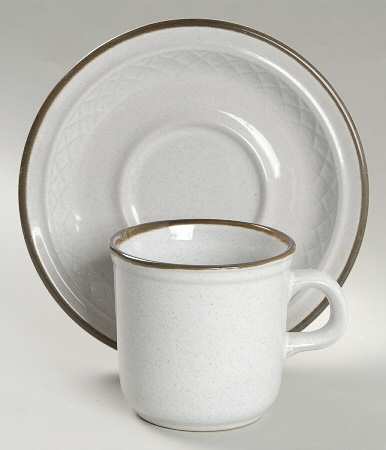 Peach Blossom Flat Cup & Saucer Set