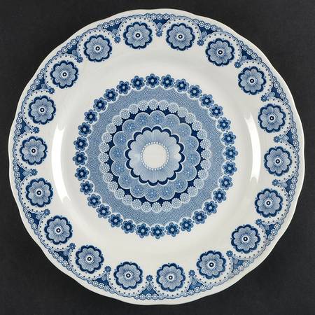 Perfection Blue 12" Chop Plate (Round Platter)