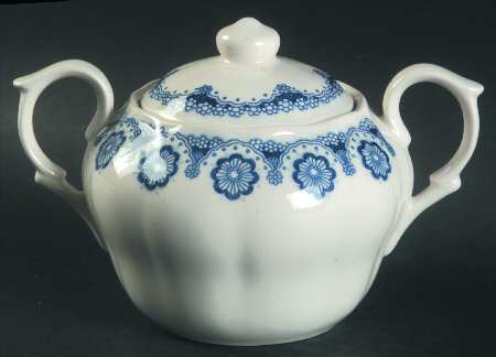 Perfection Blue Sugar Bowl & Lid