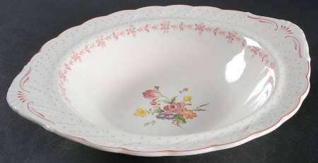 Pink Peony 11" Round Vegetable Bowl