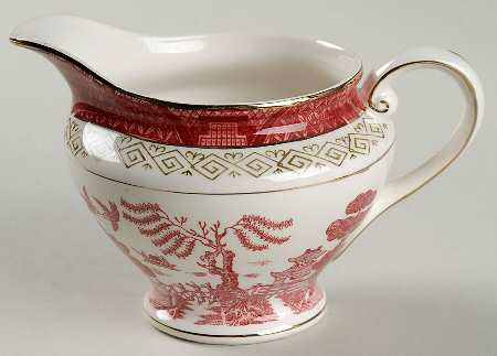 Pink Red Willow Creamer