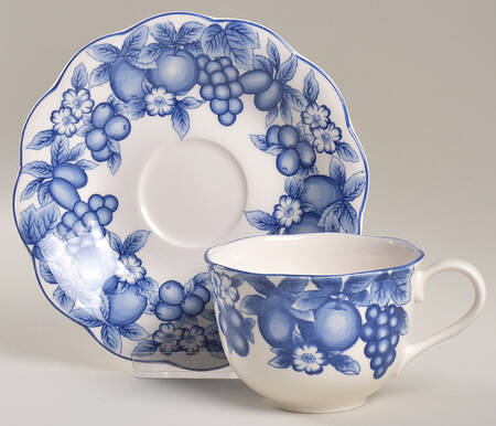 Plantation Flat Cup & Saucer Set