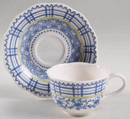Pleasantdale Flat Cup & Saucer Set
