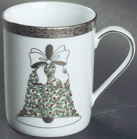 Platinum Filigree Accent Mug