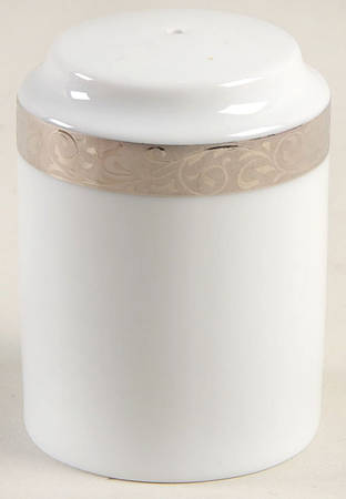 Platinum Filigree Salt Shaker by Nikko