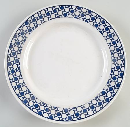 Polka Dot Blue 12" Chop Plate (Round Platter)