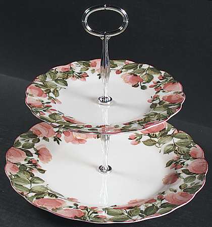 Precious 6 5/8"-10"  2 Tiered Serving Tray (Dp, Sp) HC