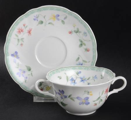 Promenade Flat Cream Soup Bowl & Saucer Set