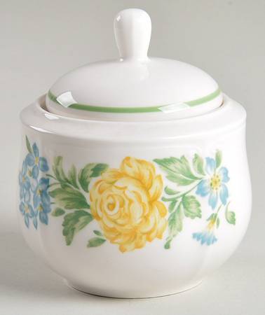 Rambling Rose Sugar Bowl & Lid by Nikko