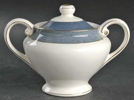 Riviera Slate Blue Sugar Bowl & Lid