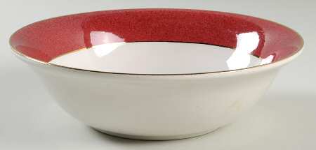 Riviera Red 9" Round Vegetable Bowl