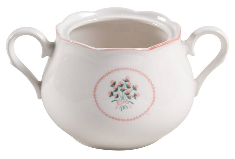 Rose Bouquet Sugar Bowl No Lid