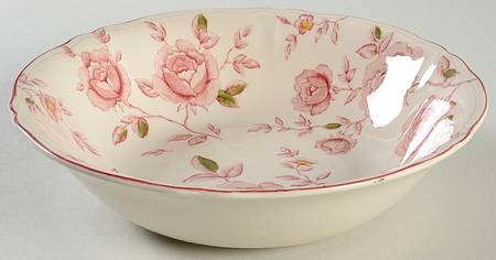Rose Garden 9" Round Vegetable Bowl
