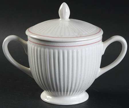Royal Pink Sugar Bowl & Lid