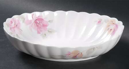 Rose Splendor 9" Oval Vegetable Bowl