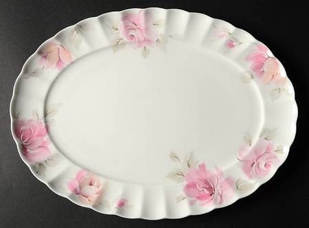 Rose Splendor 13" Oval Serving Platter