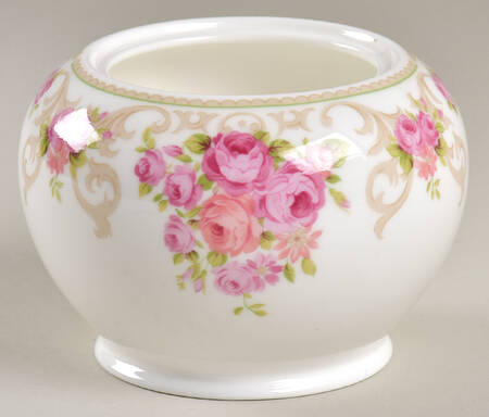 Rose Trellis Sugar Bowl No Lid