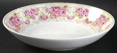 Rose Trellis Coupe Soup Bowl