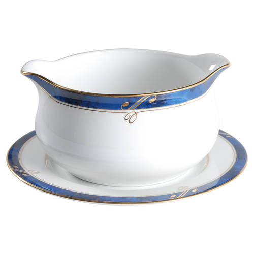 Sapphire Round Gravy Boat & Bread and Butter Stand