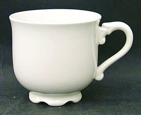 Scroll White Footed Cup