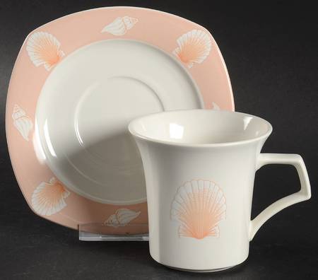 Seaside Flat Cup & Saucer Set