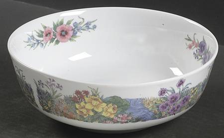 Secret Garden 9" Round Vegetable Bowl