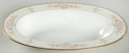 Serenity 11" Oval Vegetable Bowl
