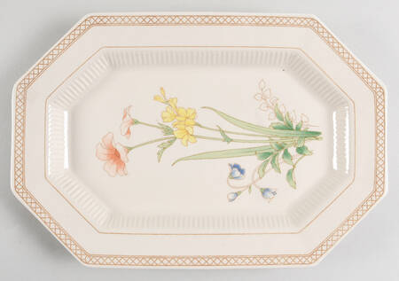 Spring Bouquet 13" Oval Serving Platter