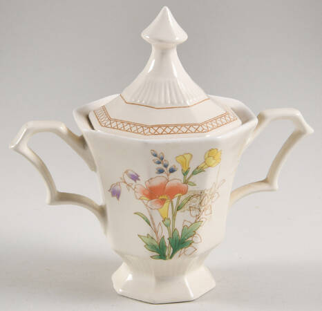 Spring Bouquet Sugar Bowl & Lid