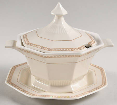 Spring Bouquet Sauce Boat & Lid with Underplate