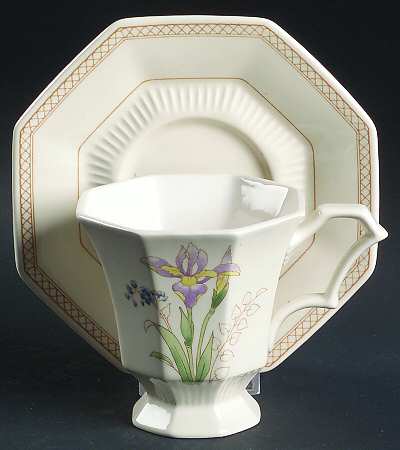 Spring Bouquet Footed Cup & Saucer Set