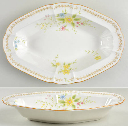 Splendor 11" Oval Vegetable Bowl