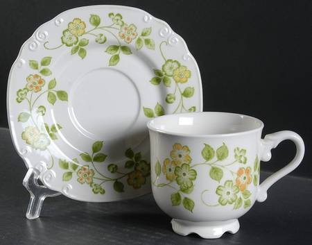Spring Footed Cup & Saucer Set