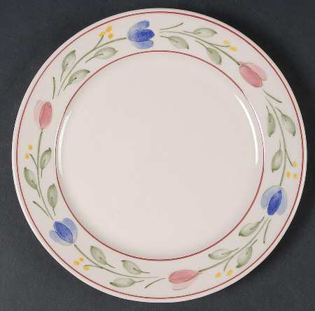 Spring Tulips Salad Plate