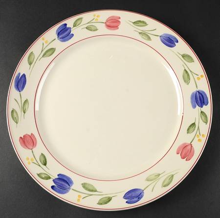Spring Tulips 12" Chop Plate (Round Platter)