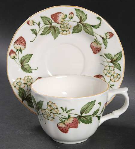 Spring Valley Flat Cup & Saucer Set