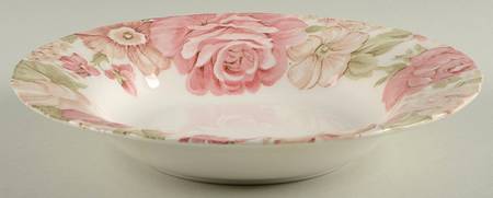 Summer Glade Large Rim Soup Bowl