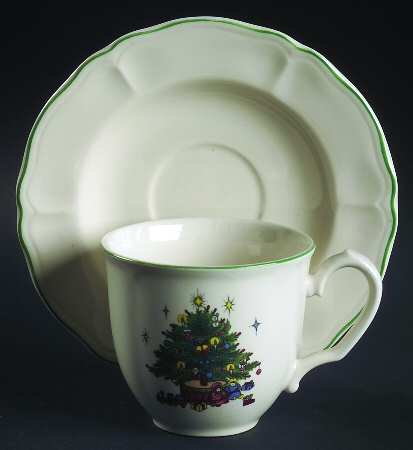 Tis The Season Flat Cup & Saucer Set