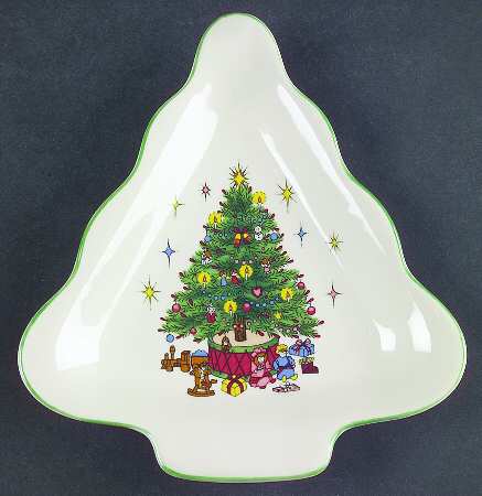 Tis The Season Small Tree Shaped Dish