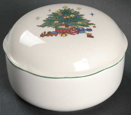 Tis The Season Round Box & Lid