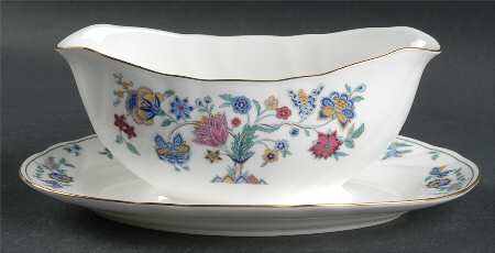 Tree of Life Gravy Boat with Attached Underplate