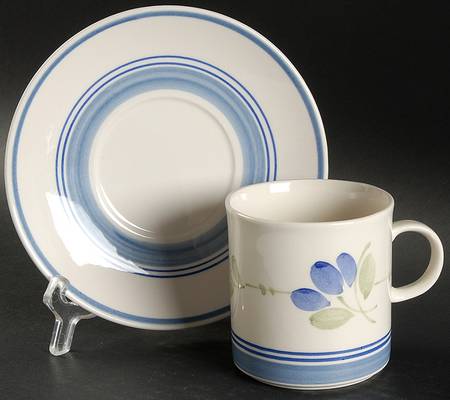 Verona Flat Cup & Saucer Set