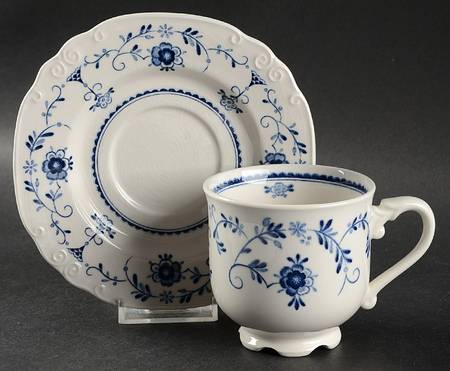 Victorian Footed Cup & Saucer Set