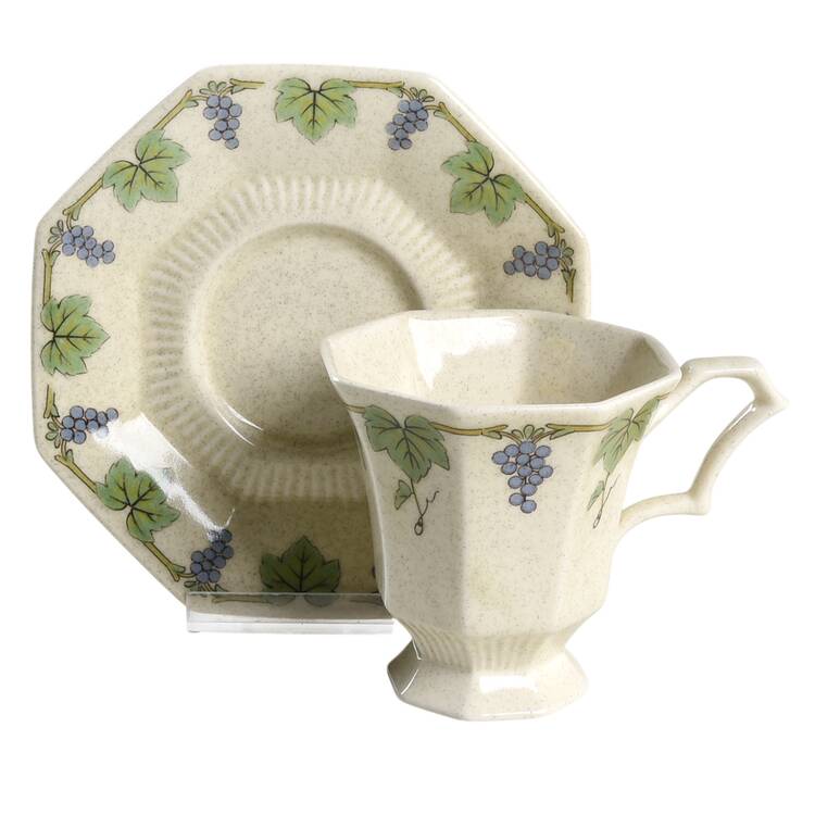 Vintage Footed Cup & Saucer Set