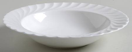 White Elegance Rim Soup Bowl