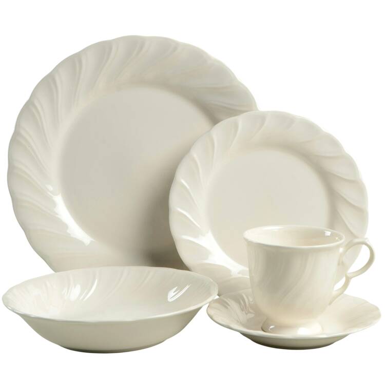 White Satin 40 Piece Estate Set