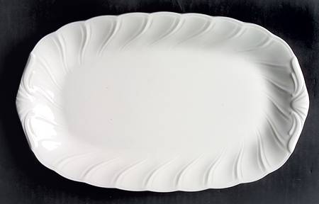 White Satin Large Sandwich Tray