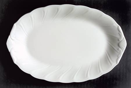 White Satin Relish/Butter Tray