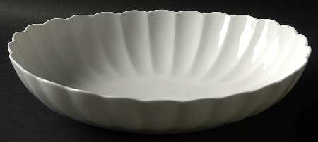 White Tie 9" Oval Vegetable Bowl