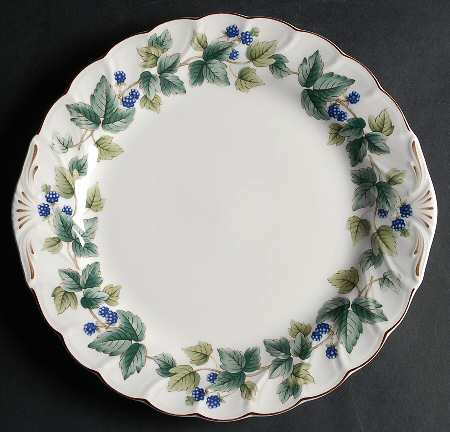 Wild Berry Handled Cake Plate